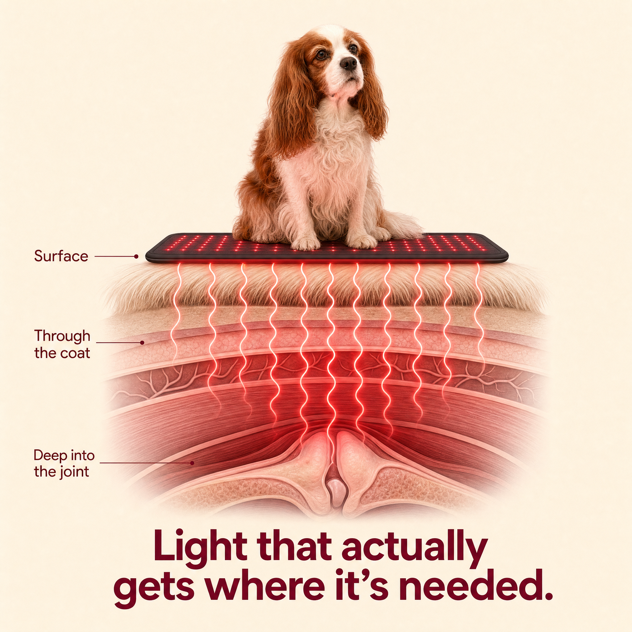 Red Light Recovery Mat for Senior Dogs